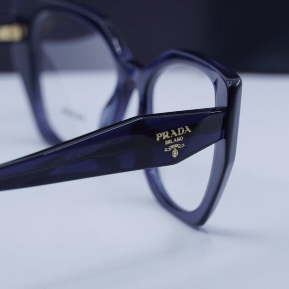 Final Price! Prada PR18WV 08Q1O1 52mm Blue Eyeglasses - Picture 6 of 10